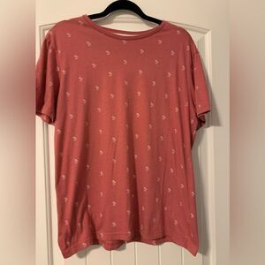 Denim and Flower tee-shirt.  Size:  M.  With palm trees!